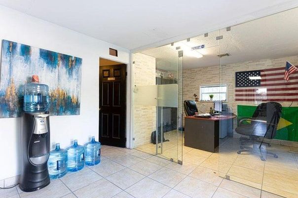 Home Office, Interior, Stone Walls