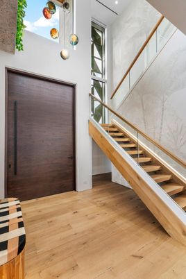 Interior, Pendant Lights, Recessed Lighting, Wood Texture Flooring
