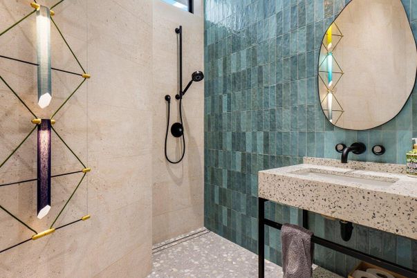 Bathroom, Glass Shower, Interior
