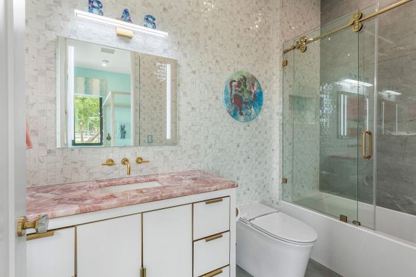 Bathroom, Glass Shower, Interior