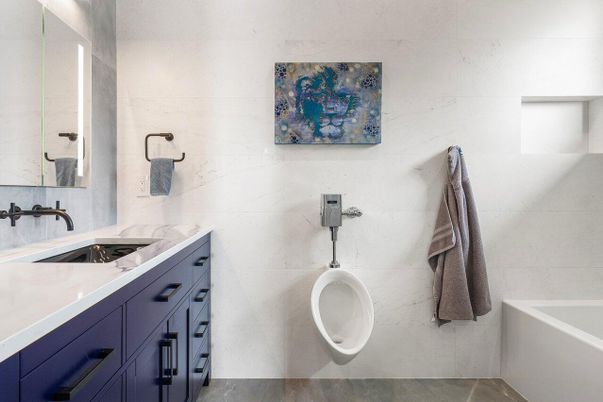 Bathroom, Interior, Marble Walls