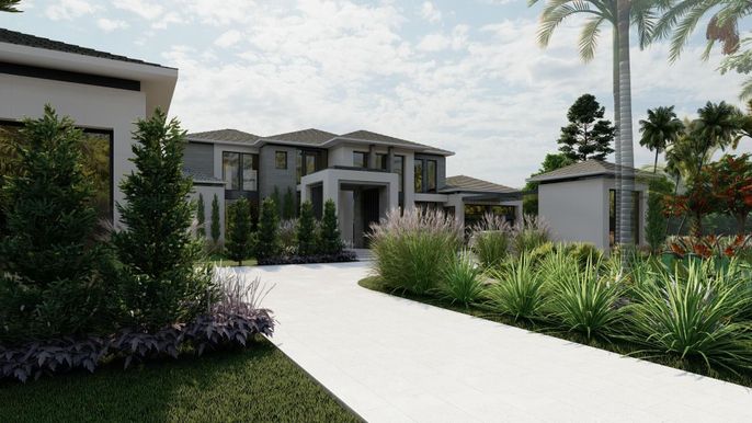 Exterior, Facade, Mediterranean