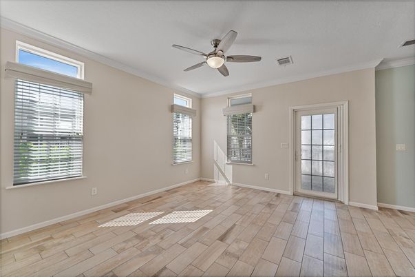 Empty room, Interior, Wood Texture Flooring