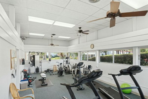 Fitness Equipment, Gym, Interior, Recessed Lighting