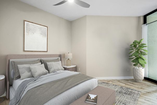 Bedroom, Interior, Wood Texture Flooring
