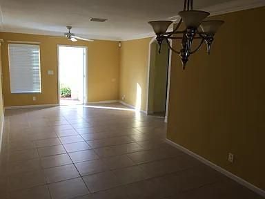 Chandelier, Empty room, Interior