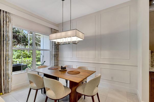 Dining room, Interior, Pendant Lights