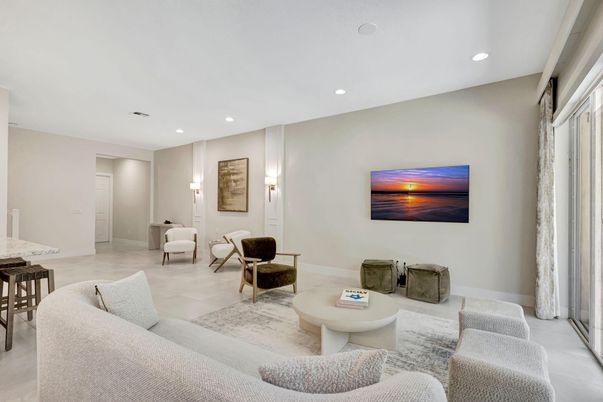 Interior, Living room, Recessed Lighting