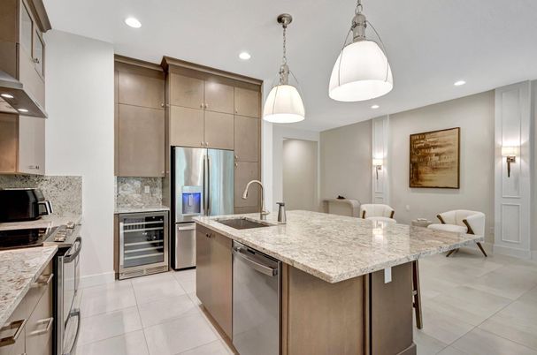 Interior, Kitchen, Pendant Lights, Recessed Lighting, Stainless Steel Appliances