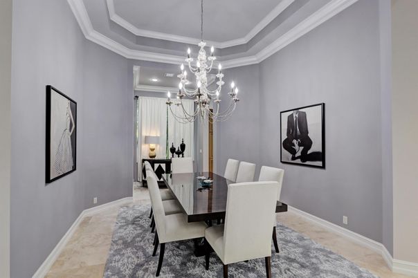 Chandelier, Dining room, Interior, Recessed Lighting