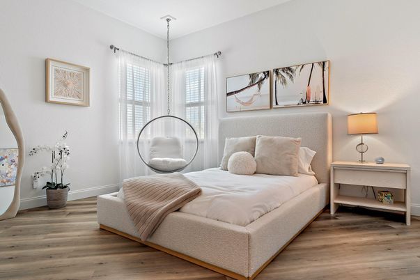 Bedroom, Interior, Wood Texture Flooring