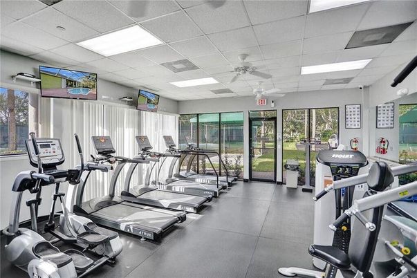 Fitness Equipment, Gym, Interior, Recessed Lighting