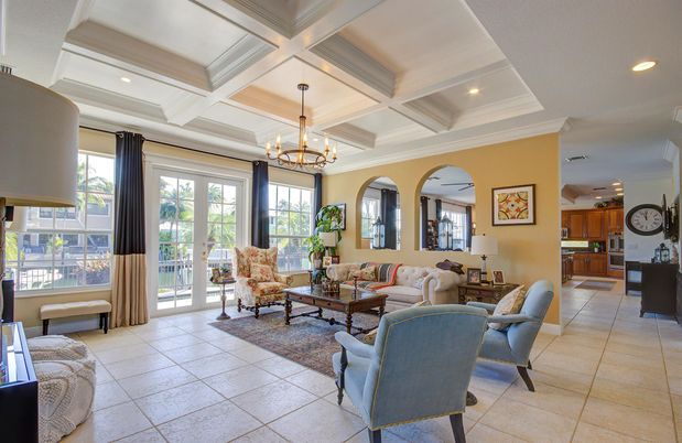 Chandelier, Interior, Kitchen, Living room, Recessed Lighting