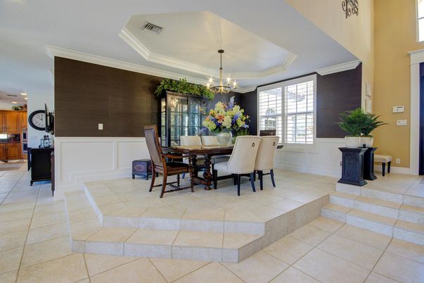 Dining room, Interior, Pendant Lights
