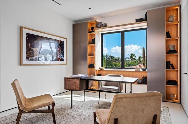 Home Office, Interior, Recessed Lighting