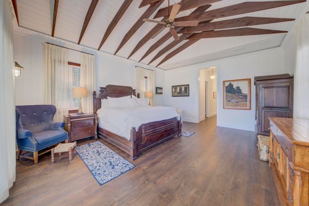 Bedroom, Interior, Wooden Beams, Wood Texture Flooring
