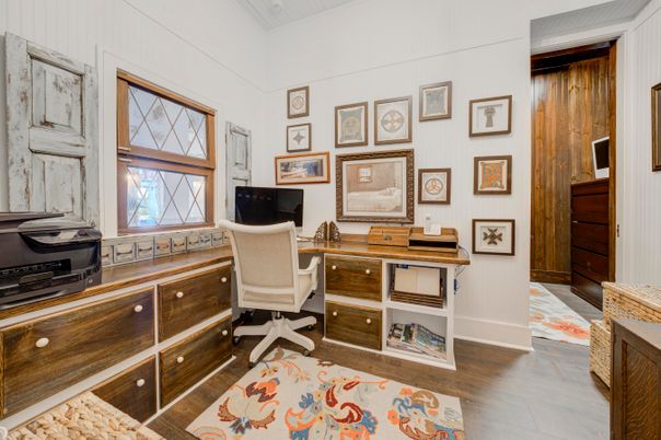 Home Office, Interior, Wood Texture Flooring
