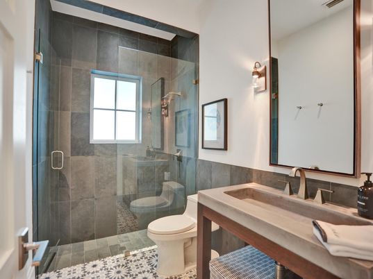 Bathroom, Glass Shower, Interior