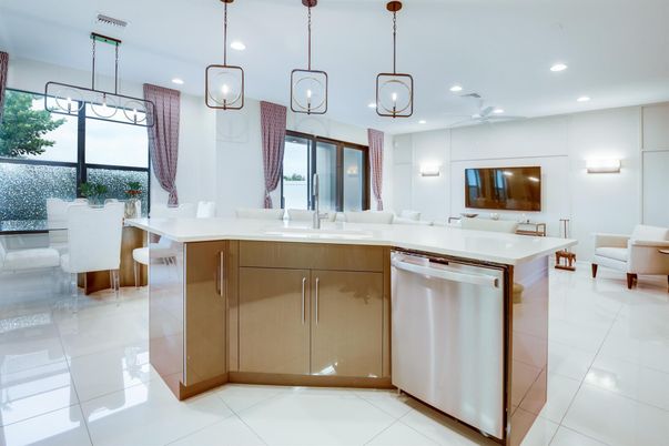 Dining room, Interior, Kitchen, Pendant Lights, Recessed Lighting