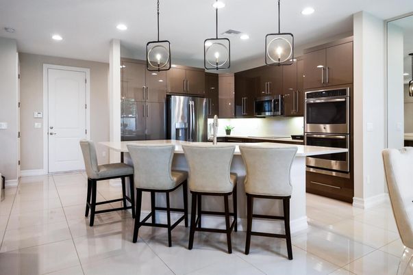 Interior, Kitchen, Pendant Lights, Recessed Lighting, Stainless Steel Appliances