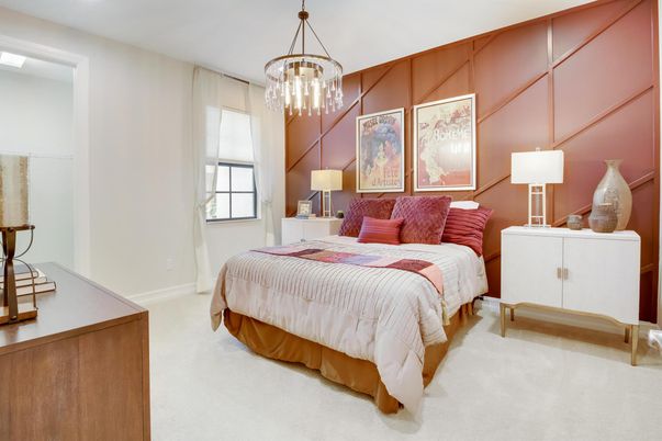 Bedroom, Interior, Pendant Lights