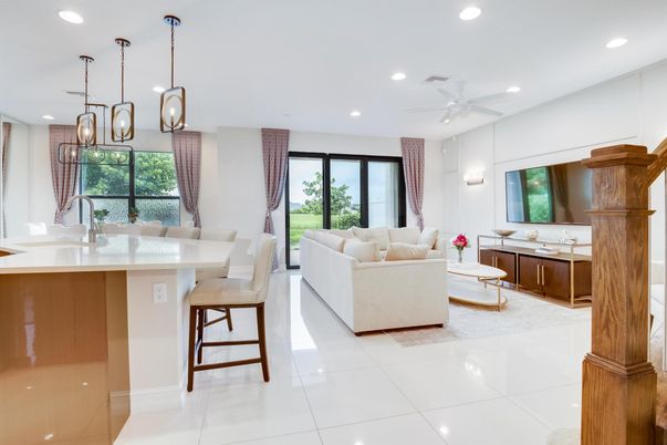 Dining room, Interior, Kitchen, Living room, Pendant Lights, Recessed Lighting