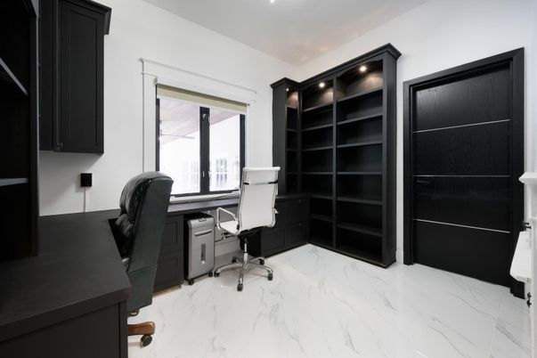 Home Office, Interior, Marble