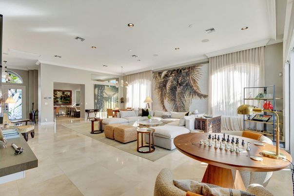 Interior, Living room, Recessed Lighting
