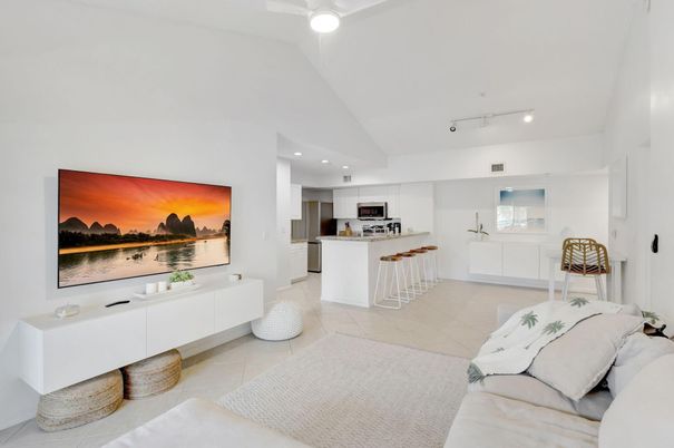 Interior, Kitchen, Living room, Recessed Lighting