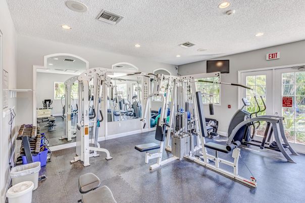 Fitness Equipment, Gym, Interior, Recessed Lighting