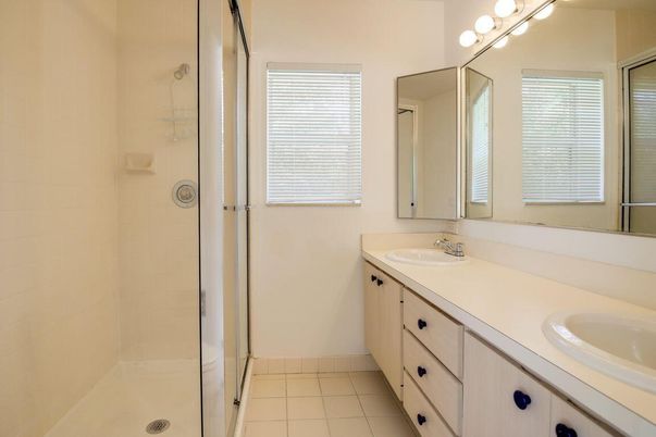 Bathroom, Dual Sink Vanities, Glass Shower, Interior