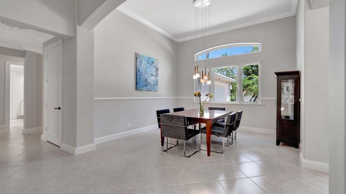Dining room, Interior, Pendant Lights