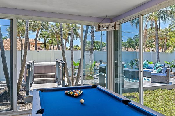 Billiard Table, Game Room, Interior, Sun Room
