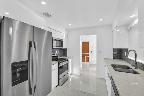 Interior, Kitchen, Recessed Lighting, Stainless Steel Appliances