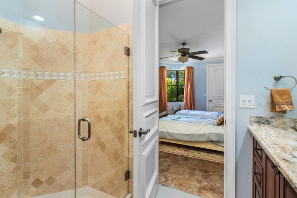Bathroom, Bedroom, Glass Shower, Interior, Recessed Lighting