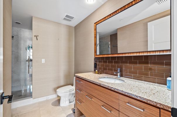 Bathroom, Glass Shower, Interior