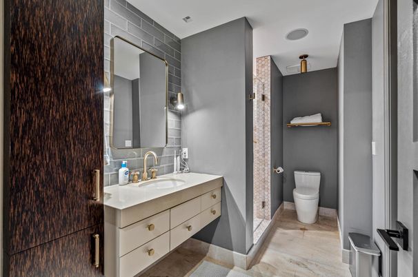 Bathroom, Interior, Wood Texture Flooring