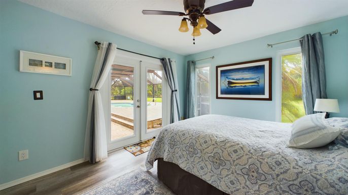 Bedroom, Interior, Wood Texture Flooring