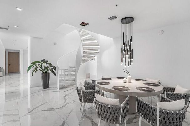 Interior, Marble, Pendant Lights, Recessed Lighting