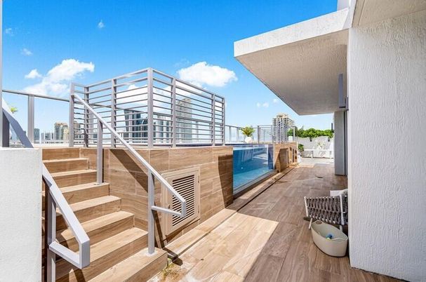 Exterior, Pool, Wood Texture Flooring