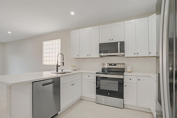 Interior, Kitchen, Recessed Lighting, Stainless Steel Appliances