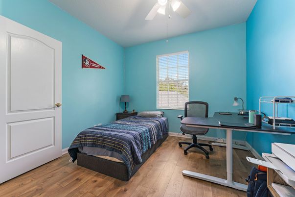 Bedroom, Home Office, Interior, Wood Texture Flooring