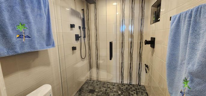 Bathroom, Glass Shower, Interior