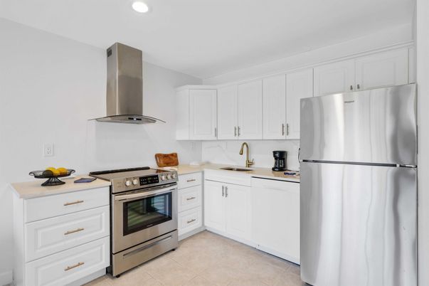 Interior, Kitchen, Recessed Lighting, Stainless Steel Appliances