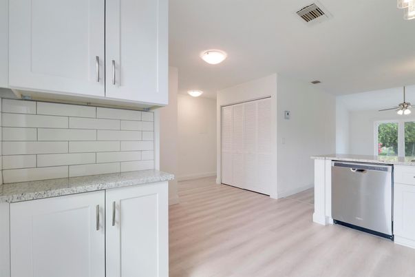 Interior, Kitchen, Wood Texture Flooring