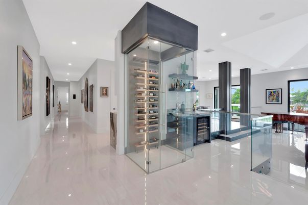 Interior, Marble, Recessed Lighting