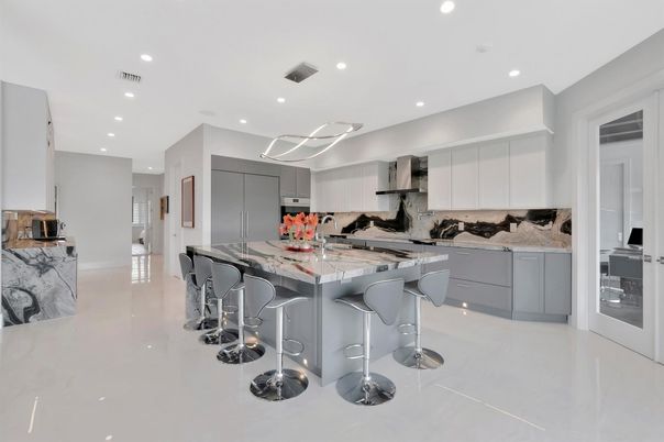 Interior, Kitchen, Pendant Lights, Recessed Lighting, Stainless Steel Appliances