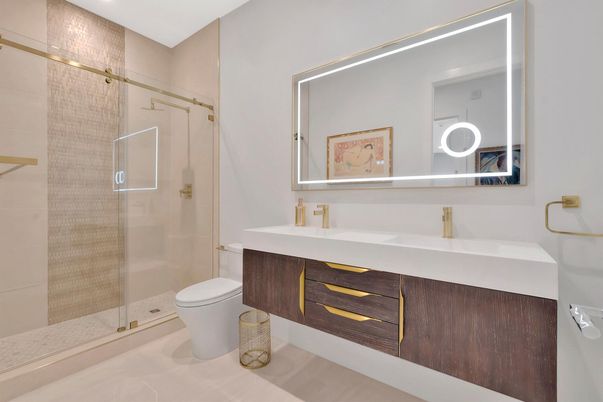 Bathroom, Glass Shower, Interior