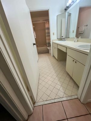 Bathroom, Dual Sink Vanities, Glass Shower, Interior