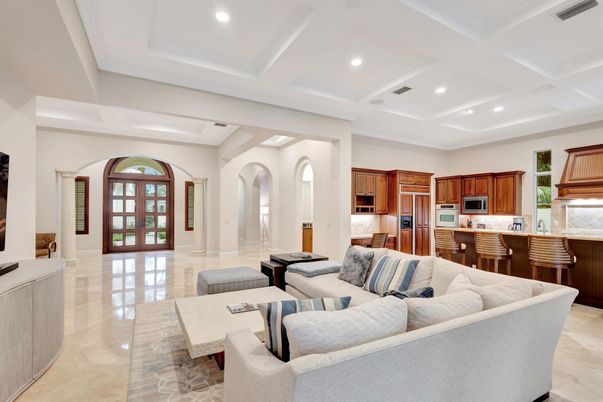 Interior, Kitchen, Living room, Recessed Lighting